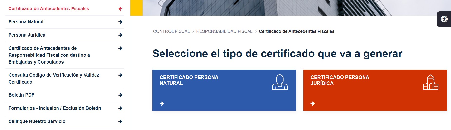 como descargar certificado contraloria
